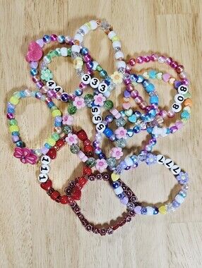 Angel Number Kandi Bracelet Set Of 12